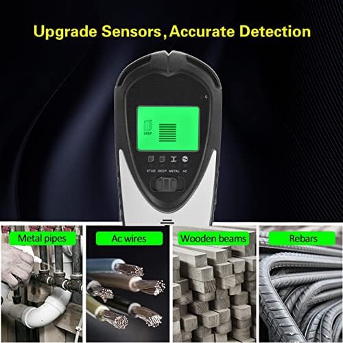 Стенен скенер Функция 4 в 1 Автоматично калибриране на Сензор за пробиване на пластмасови стени Технология детектор скенер за стени с LCD дисплей Устройство за търсе