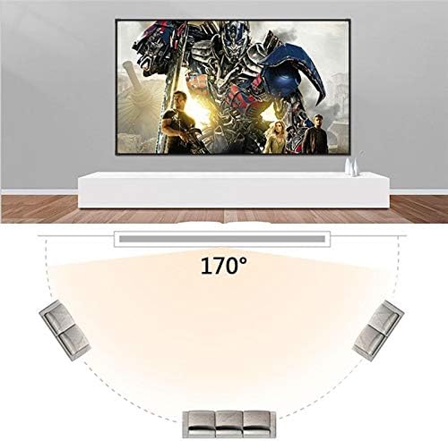 Екран за проектор LIRUXUN Открит 150/200 см 300 см Материал бяла кърпа 180/250 инча Допълнително 16: 9/4:3 (Размер: