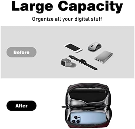 Електронен органайзер за пътуване, преносима техническа чанта, Калъф за електронни аксесоари, водоустойчив калъф за кабел