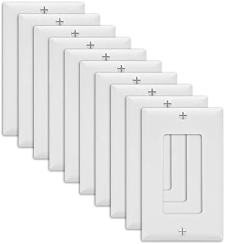 Стенни плоча 2 порта (10 бр), 1 Комплект Стенни табела с Бял цвят за Keystone Jack, Поставяне, Съединител,
