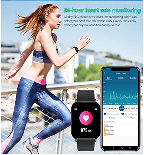 Смарт часовници DROS Sport, Фитнес тракер с едно докосване на екрана 1,4 инча, функция Дистанцира от социални мрежи, Мониторинг на телесната температура, на Сърдечната че