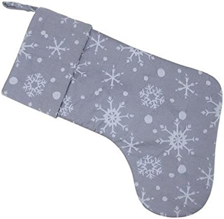 Коледни чорапи DEFLAB Чорапи с червени снежинками, украса за коледната елха, гирлянди, декоративни, чанти, перфектни за подарък пакети за деца. Коледни чорапи (Цвят: B)