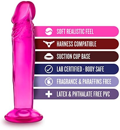 Малкият Вибратор Blush 6,5 - Търтей - Съвместим С Колан за безопасност - Донг - Секс-играчка за жените - Секс-играчки за възрастни