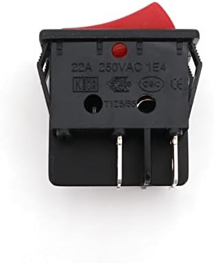 Кулисный преминете 5шт серия R 32x25 мм 4Pin power ON-Off с висок ток 20A DPST Кулисный switch (Цвят: 5шт червен)