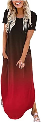 Дамска Макси рокля за лятото - Дълго Женствена рокля в стил бохо с ръкави