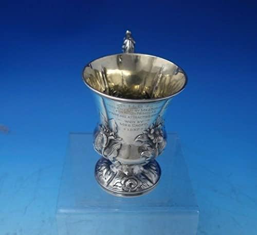 Джон и Хенри Лиас Английска Сребърна Чаша от Сребро, Промытая Злато, с представяне на 5861