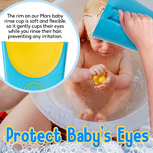 Чашка за къпане с детски шампоан MARS - Улей за миене на главата и тялото - Ополаскивайте на главата на новородени и
