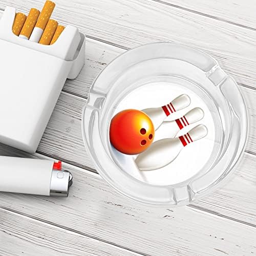 Пепелници За Цигари Боулинг Кристална Стъклен Пепелник За Пушачи Притежателя Пепелници За Битови Удобства Офис Плот