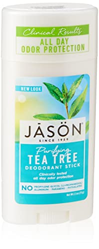 Дезодорант-стик Jason без алуминий, Почистване Чаено дърво, 2,5 грама (1 опаковка)