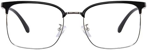 Очила за четене MEDOLONG TR90 с анти-синя светлина в рамка с антибликовыми лещи-LH6632(C3, анти-син, 250)