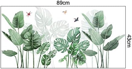 Растения Растения Стая Зелена Домашна Стена Листа от Тропически Етикети Етикети Детски Стикер за Стена, Стикери за Стените на Стаята на Момчетата