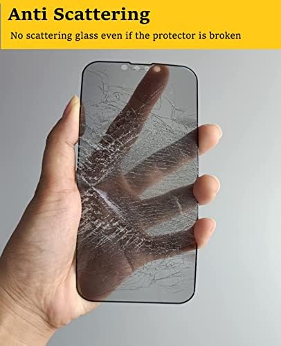 Защитно фолио за екрана ELIPPA iPhone 14Plus/13ProMax Anti Spy с Предавателна Изравняване на Защита на личния живот Лесна Инсталация Защита От отпечатъци от пръсти и Драскотини