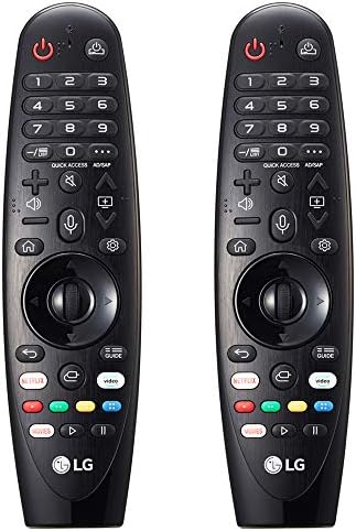 Дистанционното LG MR20GA ТВ Magic Remote с функция за насочване, кликване, превъртане и гласов контрол (комплект от 2 теми)