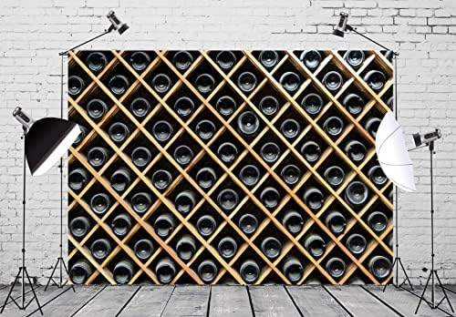Loccor 9x6 метра Текстилен фон за Винен шкаф Отдолу бутилки Вино Фон за Снимки на Вечерта Тържествата на Парти Гангстерски Филм Вечерни Украса на Деца, Възрастни Видео ?