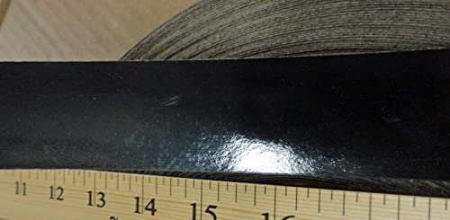 Черен гланц кант от полиестер 1,25 x 120 с предварително приклеенным лепило (1-1 / 4 )