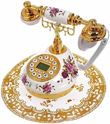 N/A Антикварен Стационарен Телефон с Номер на повикване, Дата, Часовник, Регулиране на Разговора, Без Батерия,