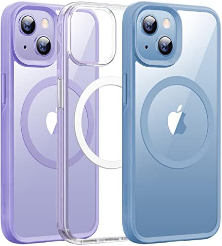 Магнитен Прозрачен калъф CASEKOO за iPhone 14 и калъф за iPhone 13 [№ 1 Със силни магнити] [Никога не пожълтяват] [Защита от