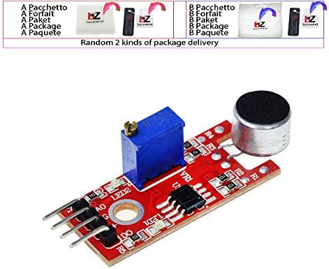 10 бр./лот KY-037 4pin Модул Сензор за Откриване на звука на Глас и Микрофон и Предавател Умен Робот Кола за arduino