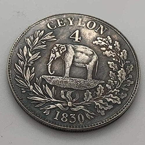 Петно 1830 Британски Георг IV Антични Стара Сребърен Медал са подбрани Медна Монета Сребърна Възпоменателна Монета