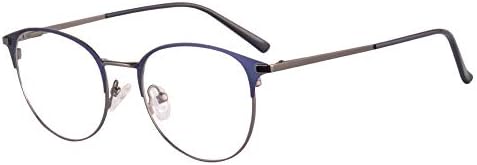 Дамски очила за четене през компютър, блокиране на синята светлина, в метална рамка MEDOLONG-LH2036(C3, антисиний, 125)