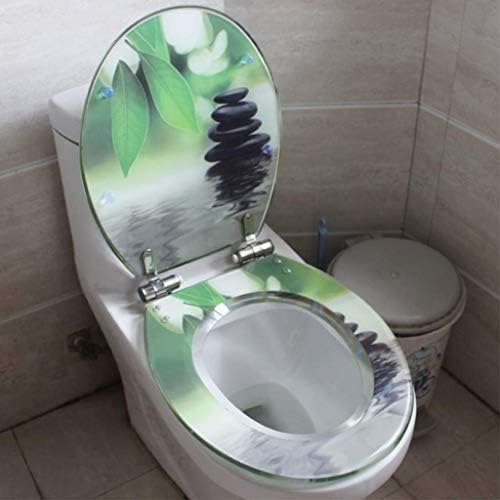 BBSJ Смола Седалка за Тоалетната чиния е Универсална Капачка Седалки за Тоалетна Реколта Гъвкав Капак За Тоалетна Опускающееся Седалка За Тоалетна Задебеляване