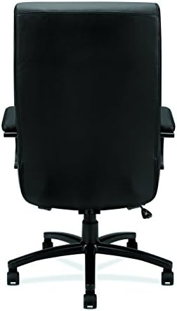 Голямо и високо стол ръководител на HON Validate - на кожени компютърен стол за офис маса, черна (HVL685)