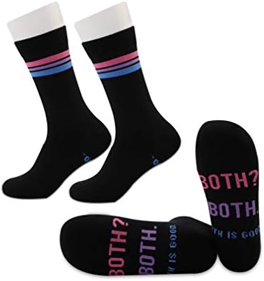 JXGZSO 2 Двойки Бисексуални Чорапи Флаг Бисексуальной Гордост Бисексуальный Подарък Добри Чорапи
