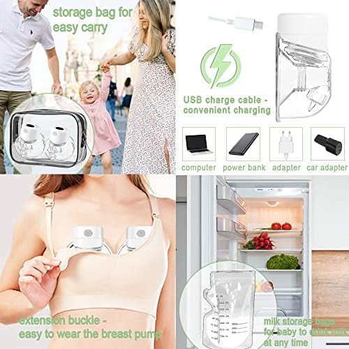 Електрически носене молокоотсос Swity Home, 2 режим и 9 нива на засмукване, Безболезнен, със защита от обратен поток,