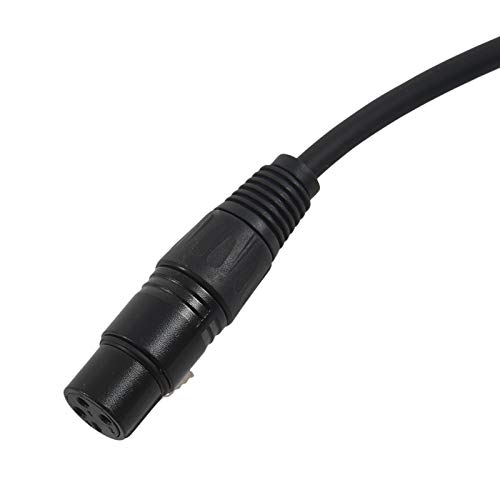 Кабели Lysee HDMI - кабел Микрофон -под прав ъгъл между мъжете и жените, за миксиране, усилватели, ефекти, eq, ограничителя, кросоувър, цифров декодер (2 m) - (Цвят: черен)