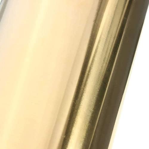 Тонколистовая метална плоча YUESFZ H62 от месинг Меден лист за обработка на метали, Дебелина: 0.3 mm Дължина: 2 м, Ширина: