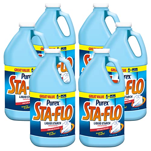 Усилватели за пране течен нишесте Purex Sta-Фло, 64 унции (опаковка от 6 броя)