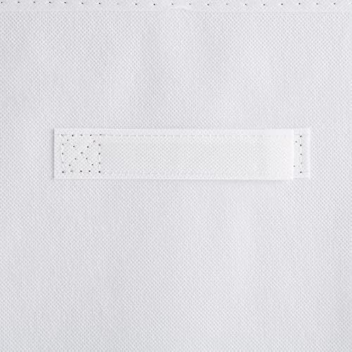Куб-Органайзер за събиране на Нетъкан текстил DII, Сгъваема, Голям набор, 11x11x11 инча, Бял, 4 референтна рамка