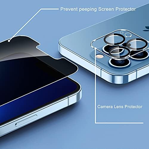 OUBA [2 + 2] Закалено стъкло, което е съвместимо с iPhone 13 Pro 6,1 - 2 опаковки със защитно фолио за екран