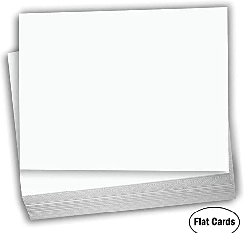 Бял картон Hamilco - Плосък формуляр за формат A6 с размери 4,5 X 6,25 инча с индекс, флаш банкноти и пощенски