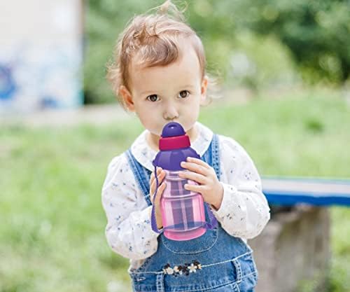 4-опаковъчна Детска бутилка за вода с соломинкой за училището, 13 грама, Непроливающаяся чаша с панти капак, Малко