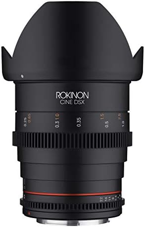 Високоскоростен Широкоъгълен кинообъектив Rokinon 24mm Т1.5 Cine DSX за Canon EF
