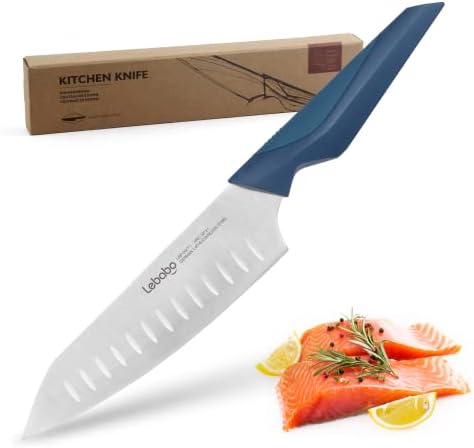 Комплект Кухненски Ножове Lebabo 5ШТ - Професионален Комплект Кухненски Ножове от Ультраострой Немска Неръждаема Стомана с Ергономична дръжка