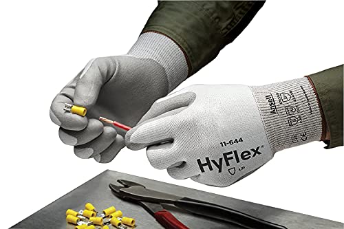 Работни ръкавици Ansell HyFlex 11-644 от полиуретан с висока устойчивост на износване и гумата