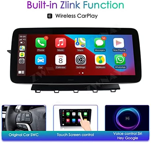 ZWNAV Android 11 Кола стерео 12,3 Сензорен екран за Mercedes Benz GLK Class X204 GLK250 GLK300 GLK350 2008-2012,
