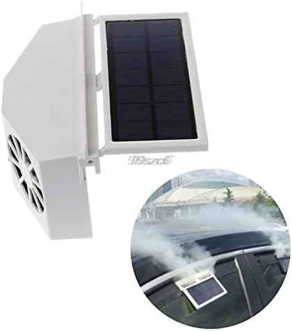 Gtest Преносим Авто Охладител, Включително вентилатор на Слънчевата енергия, Автоматичен Вентилатор за вентилация