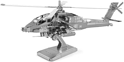 Комплект от 3 изрязани с лазер 3D модели на хеликоптери, Metal Earth: AH-64 Apache - CH-47 Chinook - UH-1 Huey