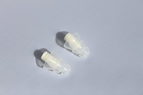 За многократна употреба Бял / Прозрачен тапи за уши SpentShells® с филтър на шум, тапи за уши с калъф от Мек силикон за