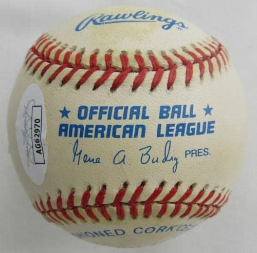 Лари Doby Подписа Автограф Rawlings Baseball JSA AG62970 - Бейзболни Топки с Автографи