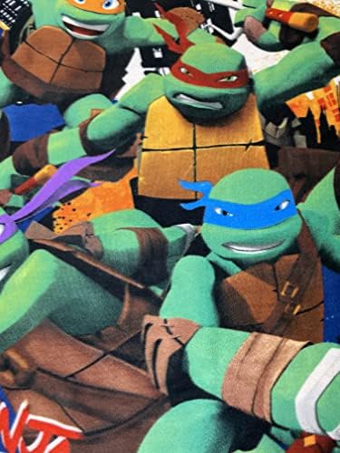 Флисовое Одеяло Turtles Mutant Ninja Turtles С участието на герои TMNT Рафаел, Микеланджело, Леонардо и Донатело
