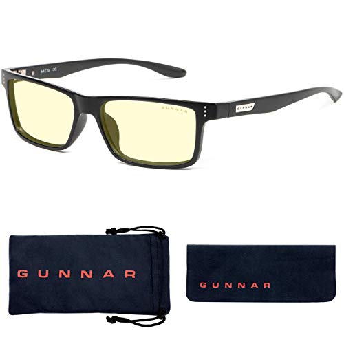 Очила за четене GUNNAR - Blue Light - Vertex, Оникс, Кехлибар и Прозрачна сухожилие, 1,5