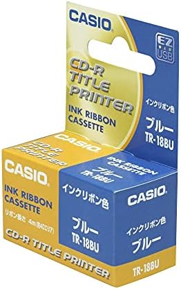 Лентата Касета с Топлинна Мастило Casio Blue за принтер Casio Disc Title CW50 CW75 CW100