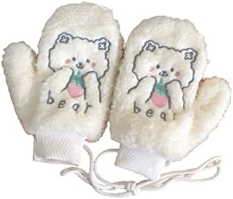 GIFZES Избавляющие Ръкавици Kawaii Предпазват Ръцете на Супер Меки Женски Корейски Ръкавици INS Bear за Къмпинг