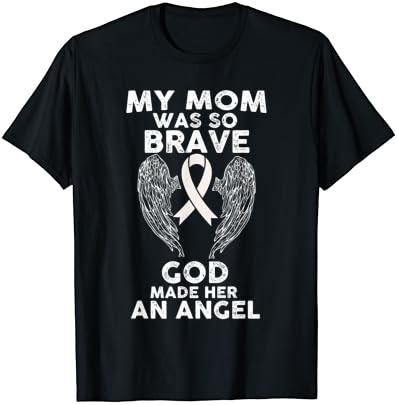Майка ми Беше Такава Храброй, Че Бог Направи Си Тениска с Изображение на Ангел От рак на белите дробове