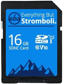 Всички, с изключение на SD-карта Стромболи 16GB Class 10 UHS-1 U1 V10 Speed C10 16G SDHC Карта с памет за Canon Powershot серията SX, Работи с камери SX530 HS, SX70, SX740, SX620, SX540, SX420 IS, SX730, SX60 HS