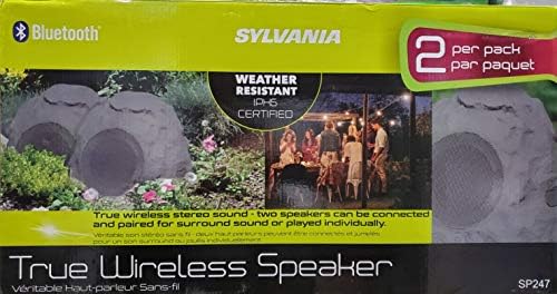 Sylvania 2-Pack True Wireless Rock Bluetooth Външен Говорител Водоустойчивост IPX5